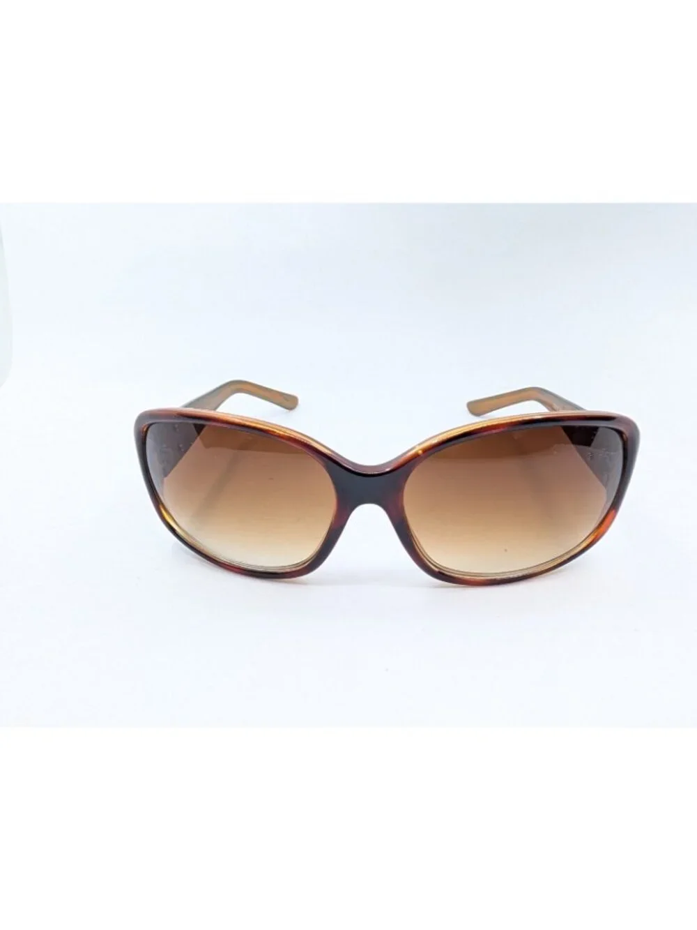 Steve Madden Sunglasses Brown faux Tortoise Women's Gold Side Logo S295 TSGD